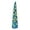 Blue, variant on Homellea Pop Up Tinsel Christmas Tree, Collapsible Slim Pencil Xmas Tree with Reflective Sequins and String Lights for Apartment, Office, Entryway and Holiday Party Decor, 59 Inch, Green