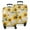 White Green Leaf, variant on Orange Brown Sunflower Pattern Luggage Cover Fashion Suitcase Cover Baggage Covers Fit 25-28 Inch Luggage (Go Travel)