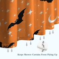 thumbnail image 6 of Halloween Bats with Moons and Stars Shower Curtain 84"x72" ,Bathroom Decorative Shower Curtains Set with 12 Hooks,Modern Waterproof Washable Shower Curtain, 6 of 6