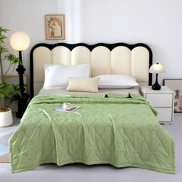 Lksixu Summer Cooling Comforter, Solid Color Textured Cooling Blankets with Double-Sided Cold Effect, Breathable Lightweight Air Conditioner Quilt Machine Washable for Hot Sleepers and Night Sweats