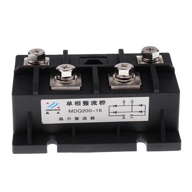 Nuevo MDQ200A Monofásico Puente 200A Amp 1600V Power Blk kusrkot Puente rectificador