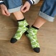 thumbnail image 3 of Pofeuu Green Various Lemons Print 30cm Socks, Adult Running Hiking Socks for Youth and Adult, 3 of 7