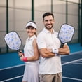 thumbnail image 6 of Pickleball Paddles Set,Pioneer Flower Floral Print Pattern Fiberglass Surface Pickleball Racket Set with 2 Indoor Outdoor Pickleball Balls and Pickleball Bag,Pickle-ball Equipment, 6 of 6