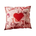 thumbnail image 2 of Valentine's Day Love Pillow Soft Plush Decorative Throw Cushion, Romantic Home Gift for Couples Red, 2 of 3