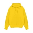thumbnail image 4 of RPVATI Mens Hoodies Graphic Long Sleeve Running Sweatshirt Gym Hooded Drawstring Pullover Loose Solid Color Casual Clothes Yellow 3XL, 4 of 4