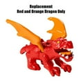 thumbnail image 3 of Replacement Parts for Fisher-Price Imaginext Blazing Battler's Dragon Playset - HCG66 ~ Replacement Red and Orange Dragon, 3 of 5