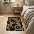 thumbnail image 3 of ODIKA 2'x3' Washable Throw Rug Non-Slip, Low Profile, Flatwoven, Easy Care Record School Vinyl Music Theme Analog Sound Graphic Player Dj for Hallway, Study Room, 3 of 7