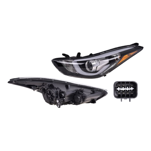 Faro Elantra 2015 A 2016 Hyundai Izq C/Leds DEPO .