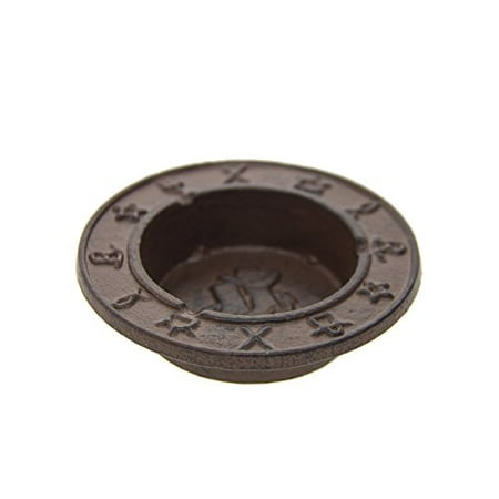 Country Style Round Cast Iron Ashtray Decorative Ashtray For