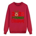 thumbnail image 1 of AWZXDE Christmas Pajamas Pyjama Smoking pour la Famille à Lettres Imprimées à Manches Longues à Col Rond Chandail à Capuchon Femmes,m, 1 of 6