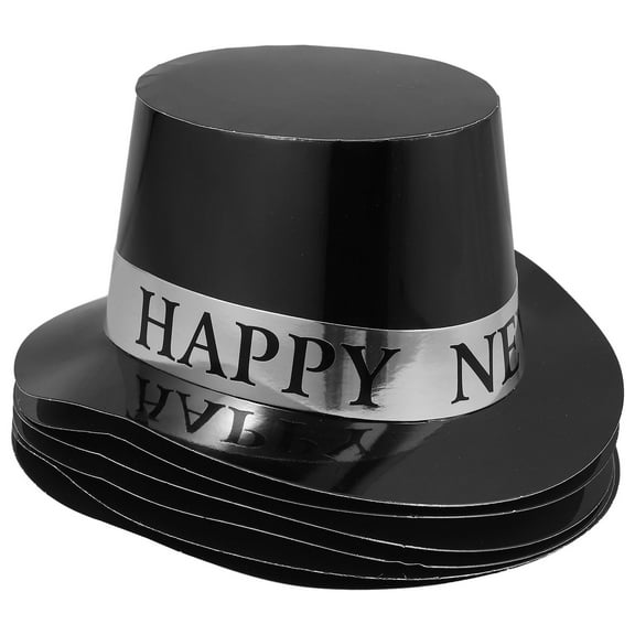 LOLIPPYY 6-Pack Happy New Year Paper Hats for Adults, Stylish and Comfortable Party Supplies