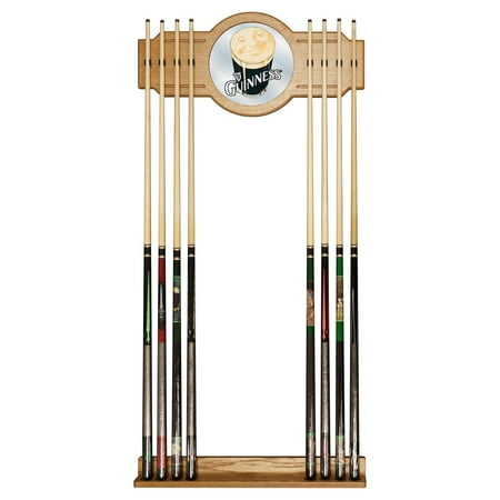 Guinness Stained Wood Cue Rack with Mirror