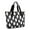 Black Halloween White, variant on Tote Bag for Women - Black Halloween White Ghosts Shoulder Bag - Large Utility Work Duffle Bag with Zipper Handbag for Travel, Work, Sprots
