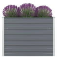 thumbnail image 2 of vidaXL Raised Garden Bed Patio Raised Flower Bed Galvanized Steel Planter, 2 of 21