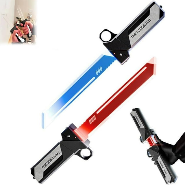 Euaioeiu Sabre Laser Rétractable avec Détecteur de Mouvement et Lumières LED Colorées, Lame Extensible avec Effets Sonores pour Jeu de Rôle, Cosplay, Fête d'Anniversaire, Costume d'Halloween et Présentoir de Collection