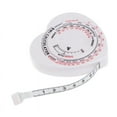 thumbnail image 1 of Cqxid Ruler Under $5 Heart Body Mass Index Tape Measure Calculator Body Muscle Diet Plastic, 1 of 6
