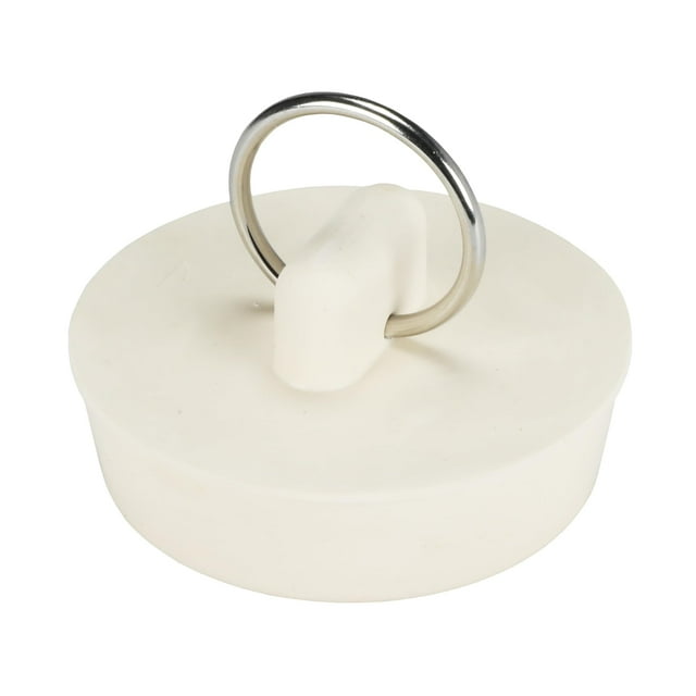 Tapón de desagüe Danco, 3,8 cm, goma, blanco, 80227