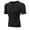 Black, variant on WBQ Men's Athletic Short Sleeve Compression Shirts Workout Running Dry Fit T-Shirt Slimming Sports Baselayer T-Shirts Tops Athletic Workout Shirt Short Sleeve Muscle Shirts, S-3XL