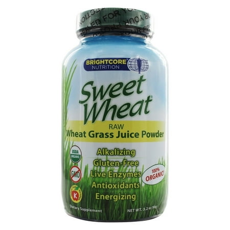 Brightcore Nutrition - Sweet Wheat Organic Wheat Grass Juice Powder - 90