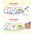 thumbnail image 3 of Coogam Short Vowel Spelling Flash cards, Learn to Write CVC SightWords Color Pattern Handwriting Cards Fine Motor Montessori Educational Toy for 3 4 5 Years Old, 3 of 9