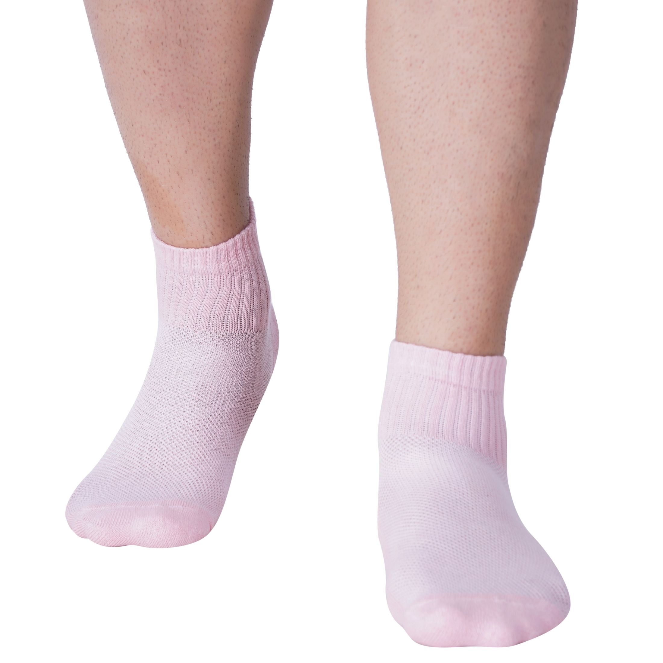 AirGarb Cushioned High Ankle Socks for Men and Women Made with Cotton & Spandex Free Size - HA12-P6BL6 (Pack of 12)