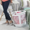 thumbnail image 3 of Sterilite White Wheeled 62L Hamper, 3 of 8