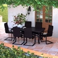 thumbnail image 2 of RST Brands Barcelo 7 Piece Aluminum Outdoor Modern Dining Set - Brown, 2 of 4