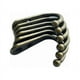 thumbnail image 2 of 10 ganchos individuales de bronce para pared, perchero, tono bronce, con tornillos de montaje., 2 of 5