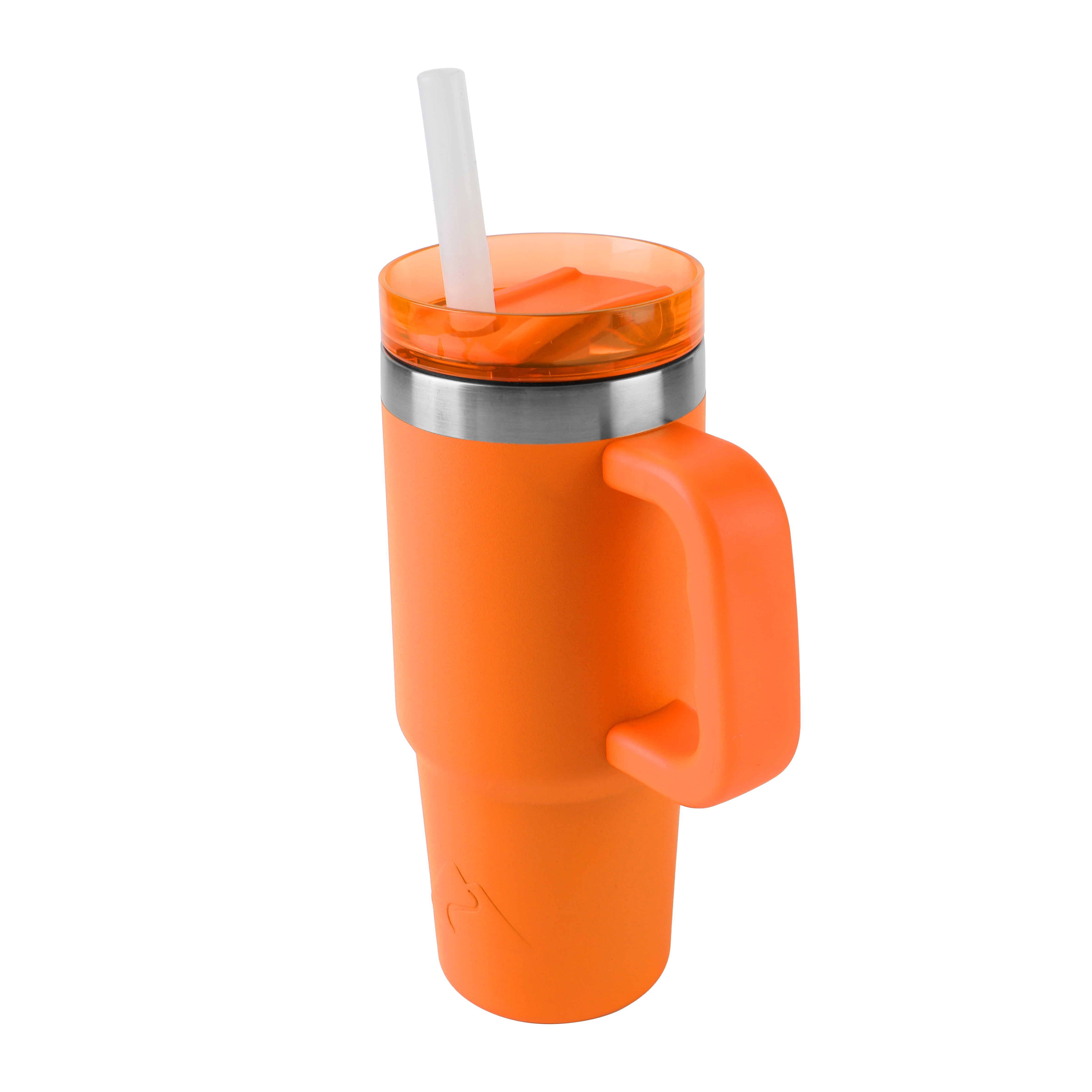 Ozark Trail 18oz Tumbler with handle- Bright Orange
