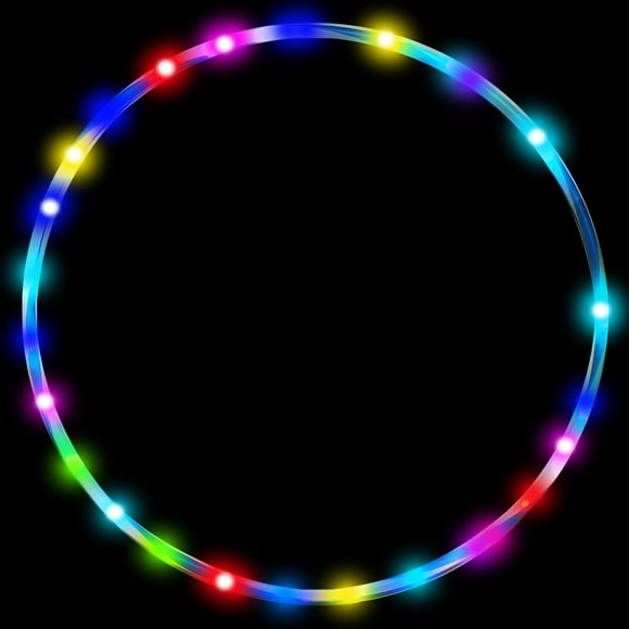 Adults Kids LED Hula Hoop Dance Exercise Luminous Hula Hoop, Fitness Equipment