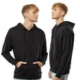 thumbnail image 2 of Independent Trading Co Men’s Midweight Hooded Sweatshirt 80/20 Ring-Spun Cotton/Polyester Classic Cozy Hoddie (Black, 2XL), 2 of 7