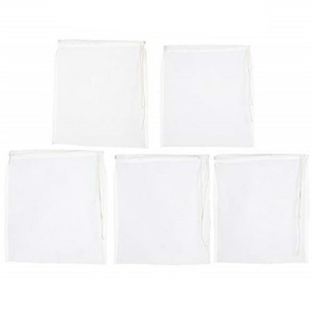 

Kitchen Cooking Cooking Utensil Set 5 Pcs Nut Milk Bag Fine Mesh Nylon Cheesecloth Cold Brew Coffee Filter 200 Mesh White