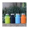 thumbnail image 3 of Taza plegable de 550 ml PENGJJMXG taza de viaje deportiva botella de agua de silicona telescópica plegable azul, 3 of 5