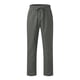 thumbnail image 4 of Pantalones largos para hombre, informales, de lino, con cordón, bolsillos, cinturón elástico, rectos, lisos., 4 of 5
