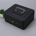 thumbnail image 1 of OULII Safety Box Cashier Box with Combination Lock Black 1Pack, 1 of 4