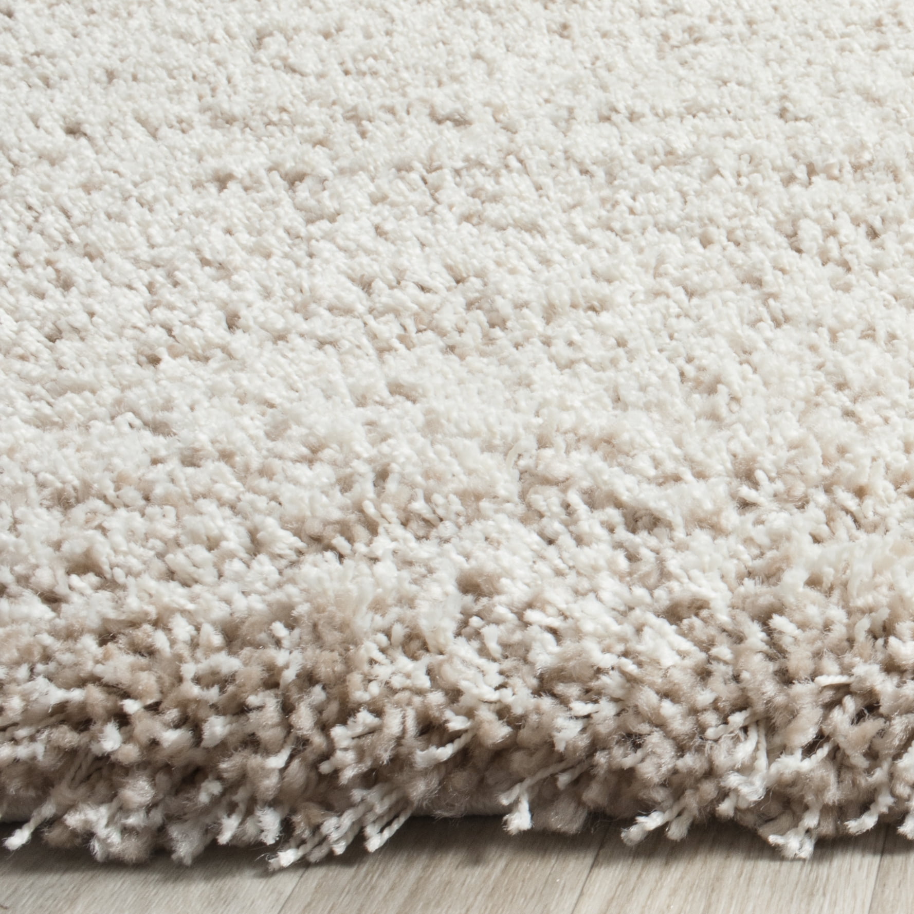 SAFAVIEH California Plush Solid Shag Area Rug, Beige, 10' x 10' Square - Large - Modern Design, Beige, Non-Shedding & Easy Cleaning, Ultra Plush Thick Pile, Ideal for Living Room, Bedroom