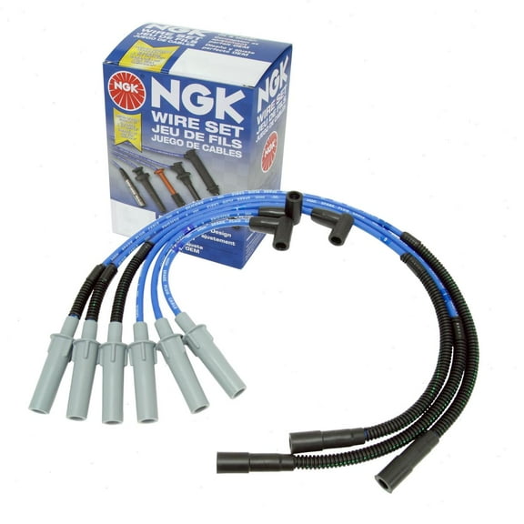 NGK Spark Plug Wire Set compatible with Jeep Wrangler 3.8L V6 2007-2011