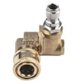 thumbnail image 2 of Swivel Brass Coupler Attachment Copper Joint Conversion Head 1/4 Inch Quick Connection Adaptor for Pressure Washer Nozzles, 2 of 8
