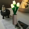 thumbnail image 7 of MERILER LED Tulips Desk Lamp, Simulated Flower Night Light with Vase for Home Living Room Desktop Decor, 7 of 7