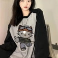 thumbnail image 2 of Camiseta de manga larga con diseño divertido de Sanrio Hello Kitty Hip Hop Splicing, ropa de calle para mujer, top de dibujos animados, tendencia gótica, tops emo Y 2k, 2 of 5