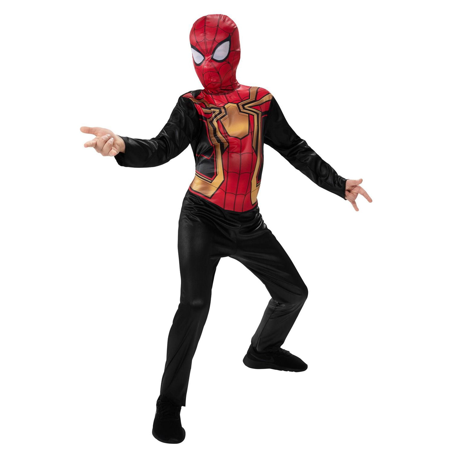 MARVEL'S SPIDER-MAN INTEGRATED SUIT YOUTH COSTUME - Combinaison en jersey poly avec masque en tissu