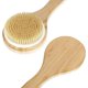 thumbnail image 2 of Cepillo corporal con mango de bambú, cepillo de ducha, cepillo de baño con cerdas de jabalí naturales, cepillo de espalda para masajes en la ducha, 2 of 5