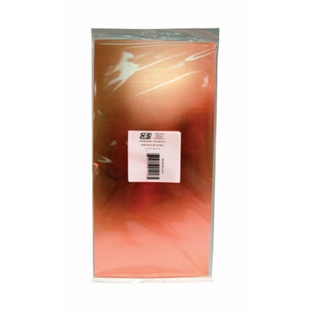 K&S Metal Sheets - Copper, 6" x 12", 0.025" Thick
