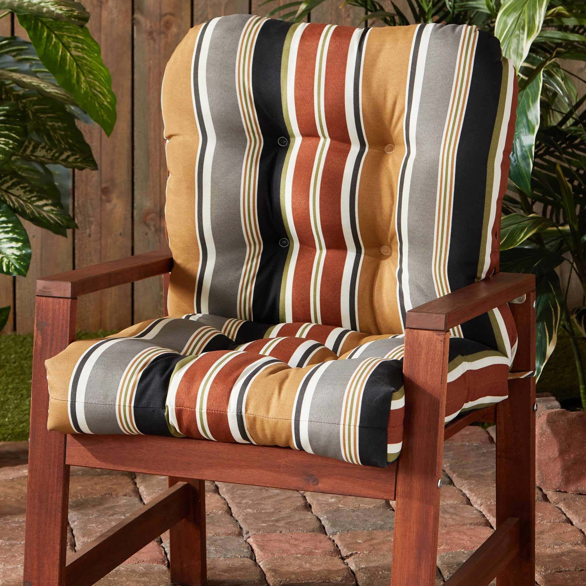 Brick Stripe Outdoor Chair Cushion - Walmart.com