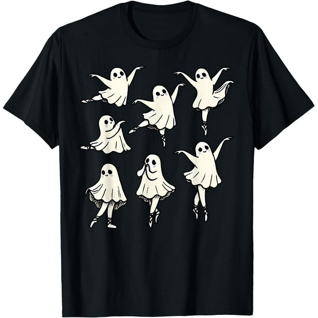 T-Shirt d'Halloween pour Danseuse de Ballet Fantôme Professeur Effrayant - comme sur L'Image - L