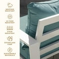 thumbnail image 4 of Stripe Blue & Beige Deep Seating Cushion Set, 4 of 8