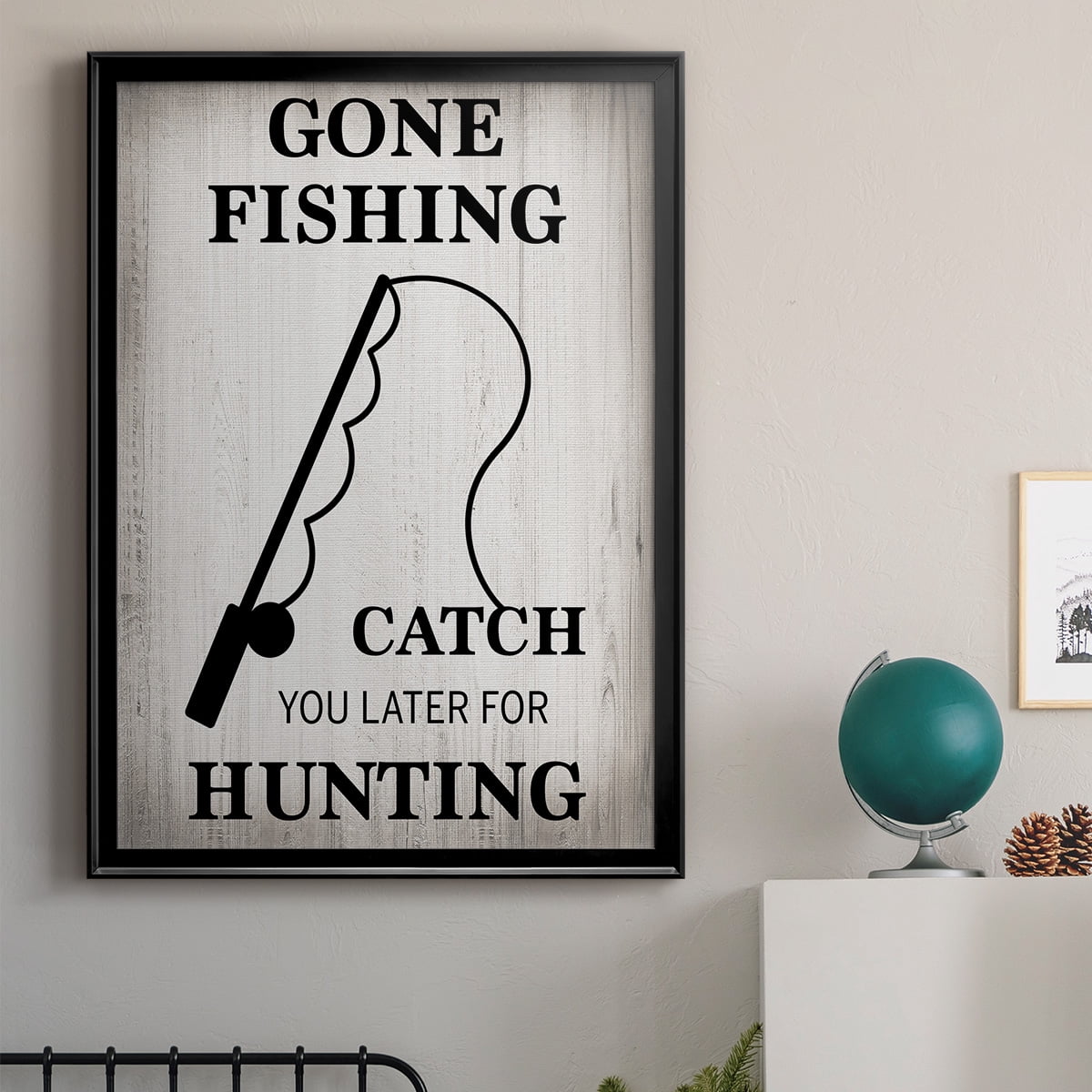 Gone Fishing Premium Classic Framed Print - Ready to Hang