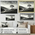 thumbnail image 4 of Designart "Solitude Tree In Black And White Photography" Tree Canvas Wall Art, 4 of 7