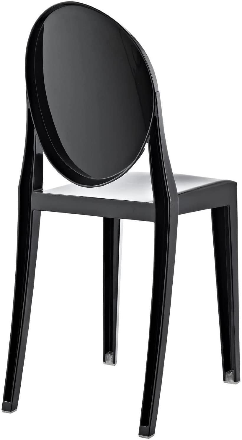 Nicer Furniture Ghost Side Chair in Black