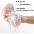 thumbnail image 4 of LoonWear 3 Pieces Mesh Shower Sponge Bath Sponge Back Scrubber, Bath Shower Stretch Braids Mesh Sponge, 4 of 5